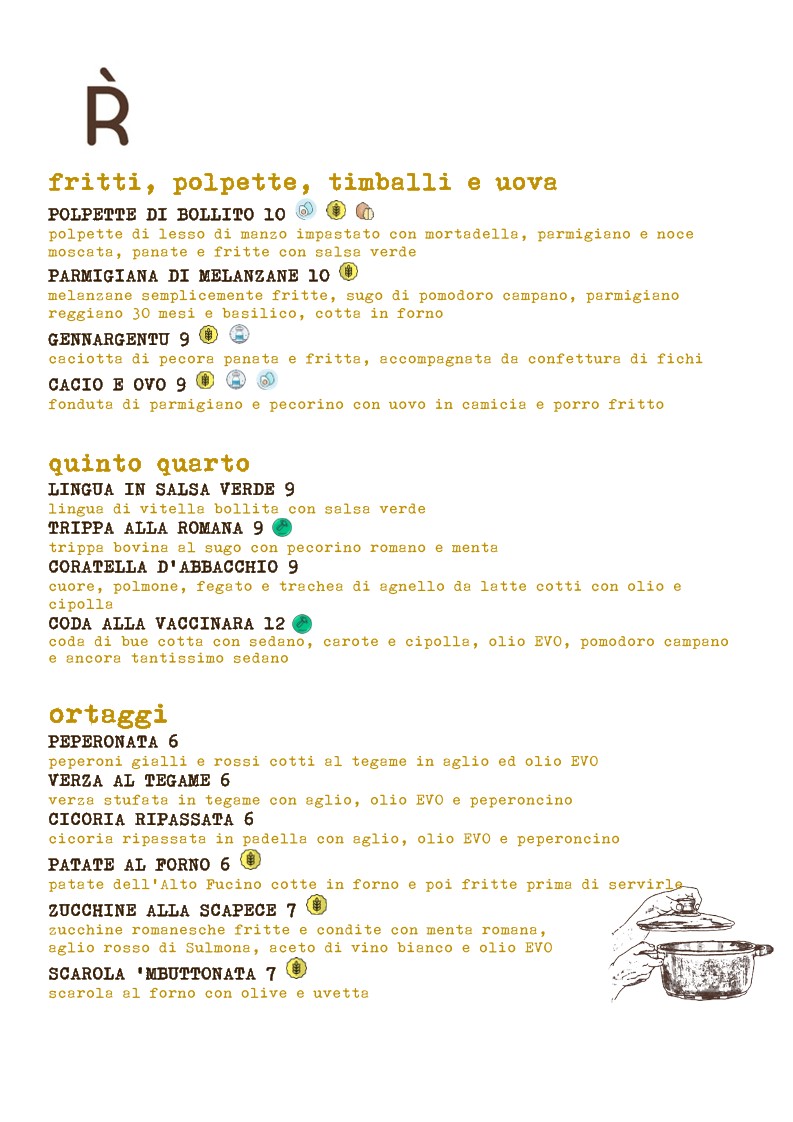 Romanè menu 2