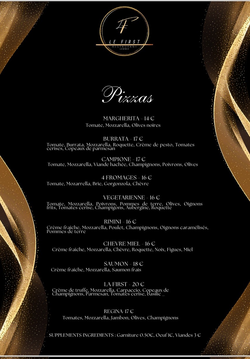 Le First menu 2