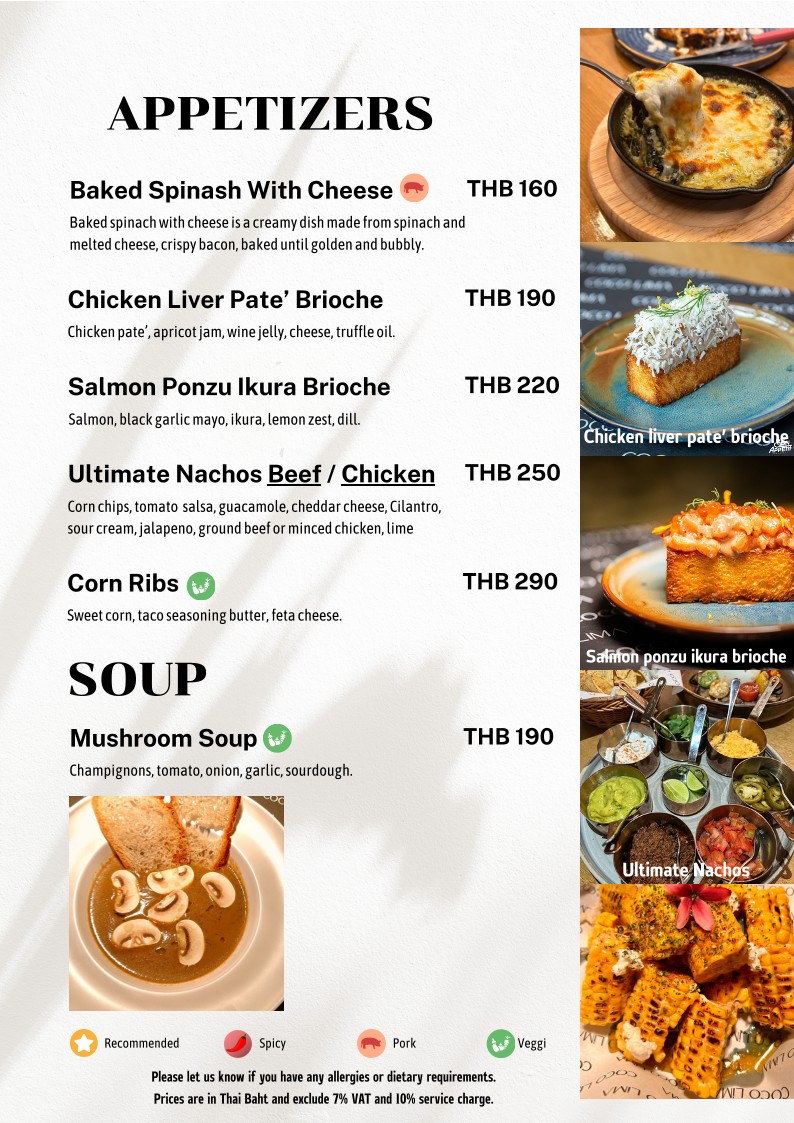 COCO LIMA BKK - RONG MUANG 2 menu 1