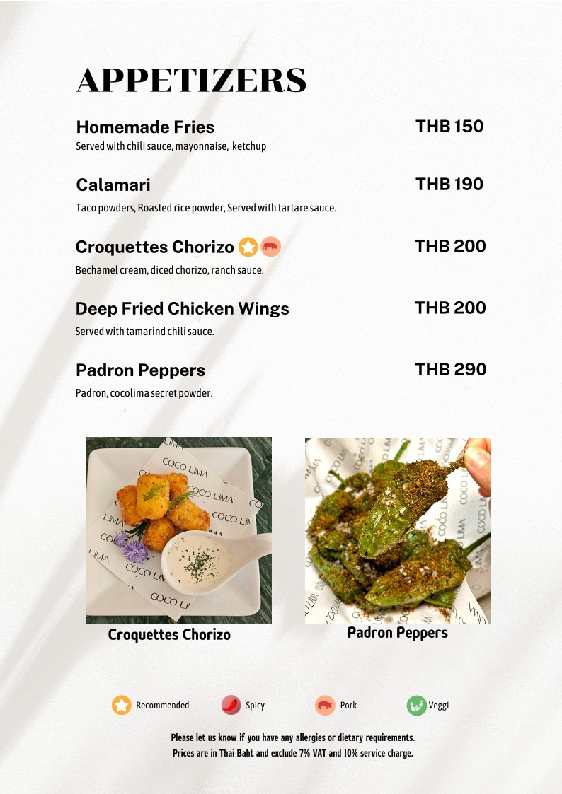 COCO LIMA BKK - RONG MUANG 2 menu 3