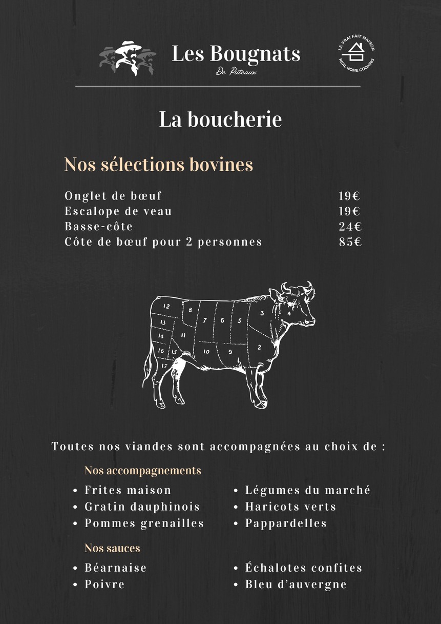 Les Bougnats De Puteaux menu 2
