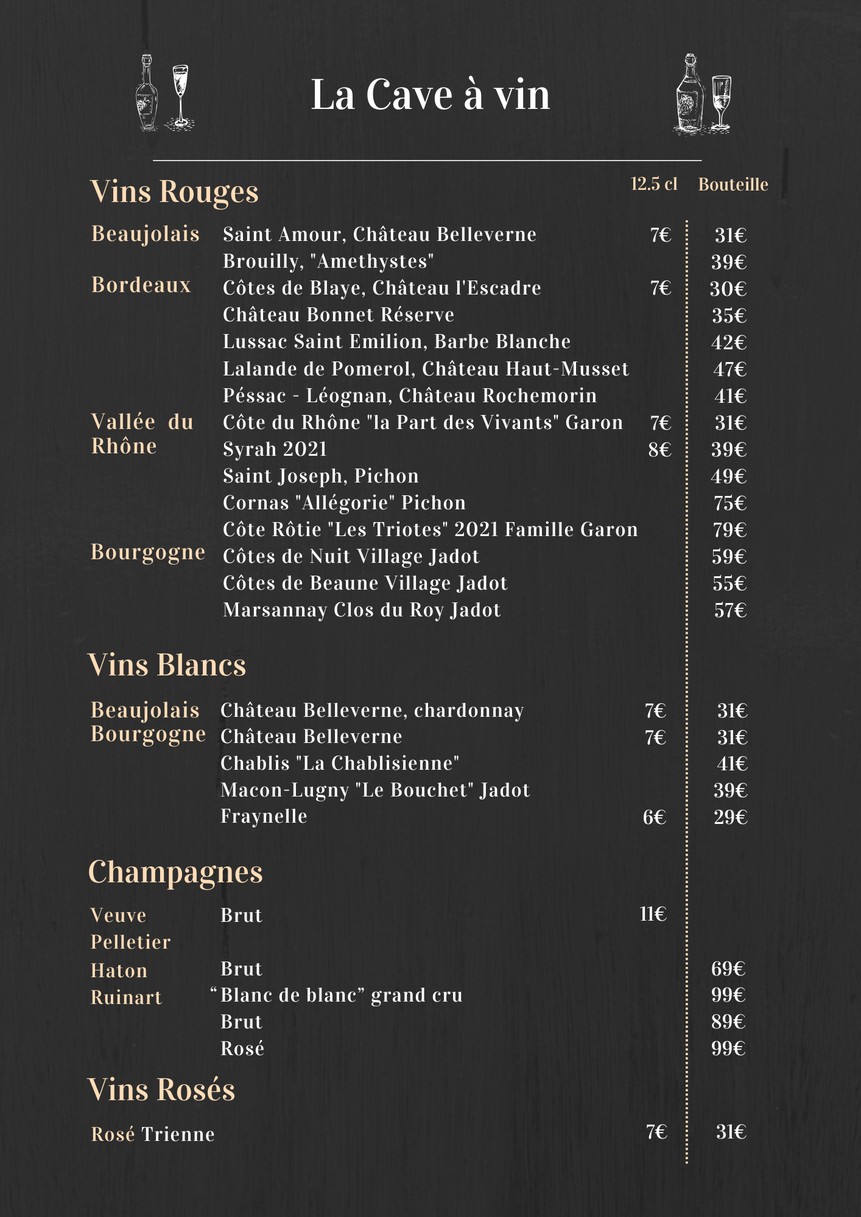 Les Bougnats De Puteaux menu 3