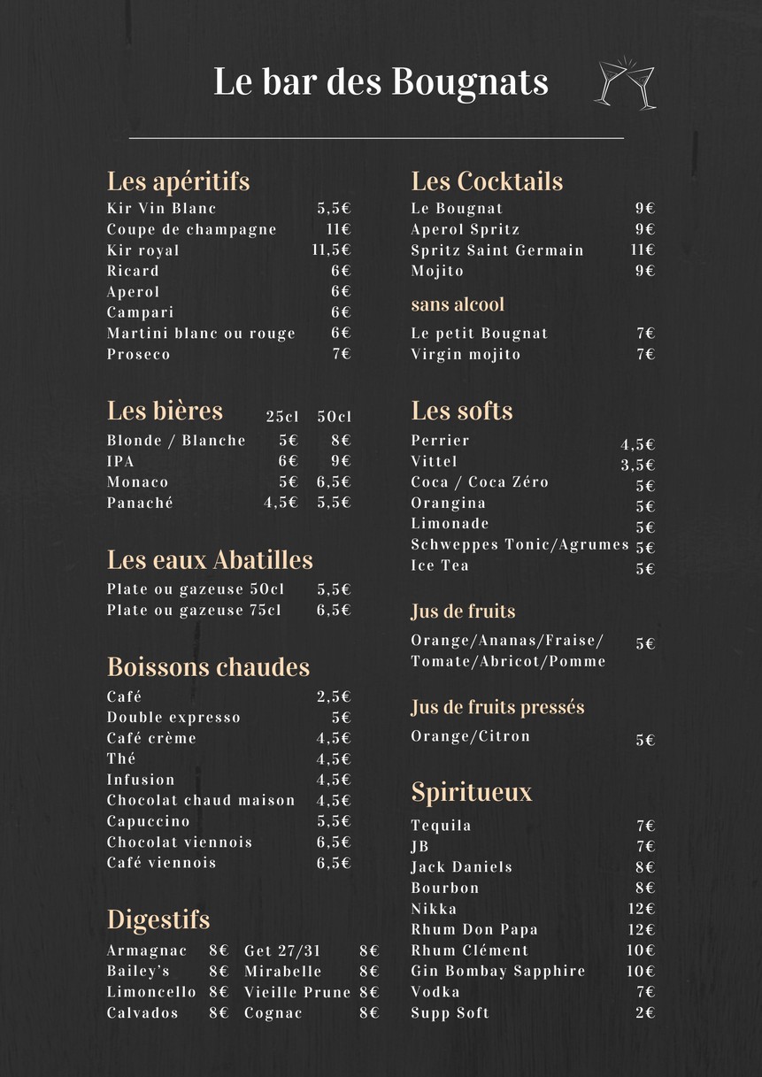 Les Bougnats De Puteaux menu 4