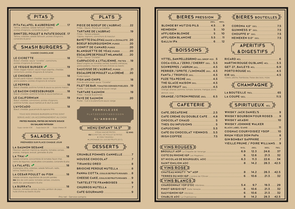 CHARLY SAINT-HONORÉ menu 3