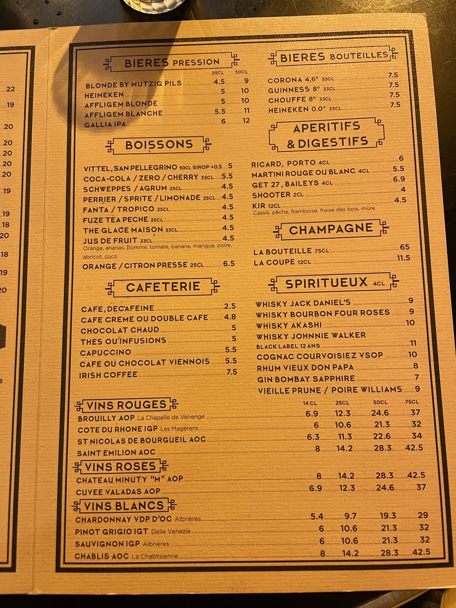 CHARLY SAINT-HONORÉ menu 4
