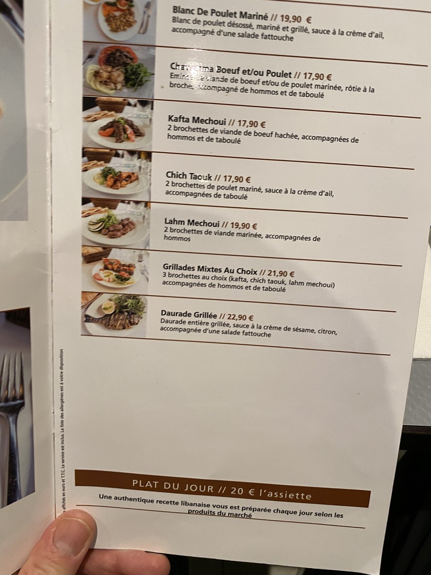 Rimal menu 2