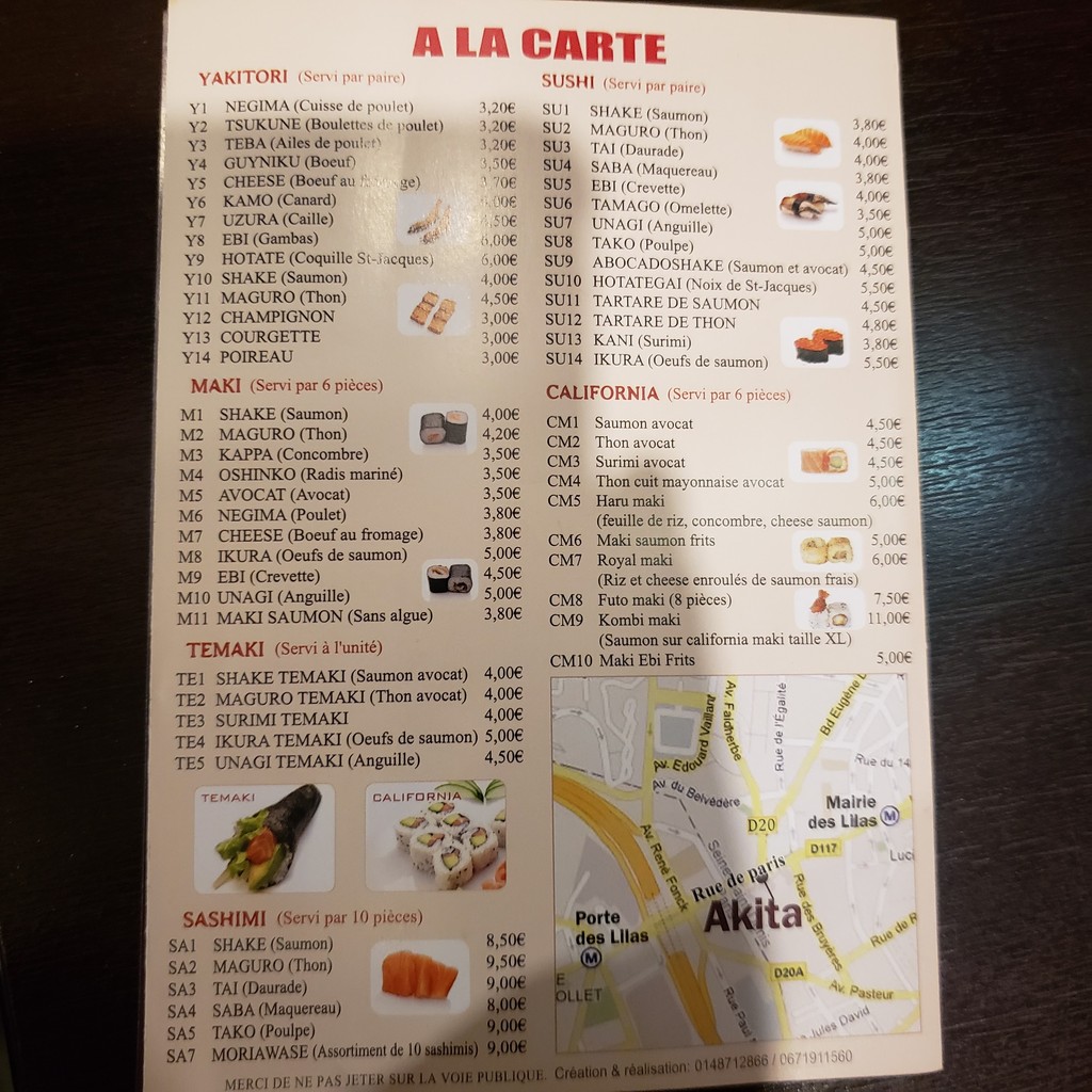 Akita menu 9