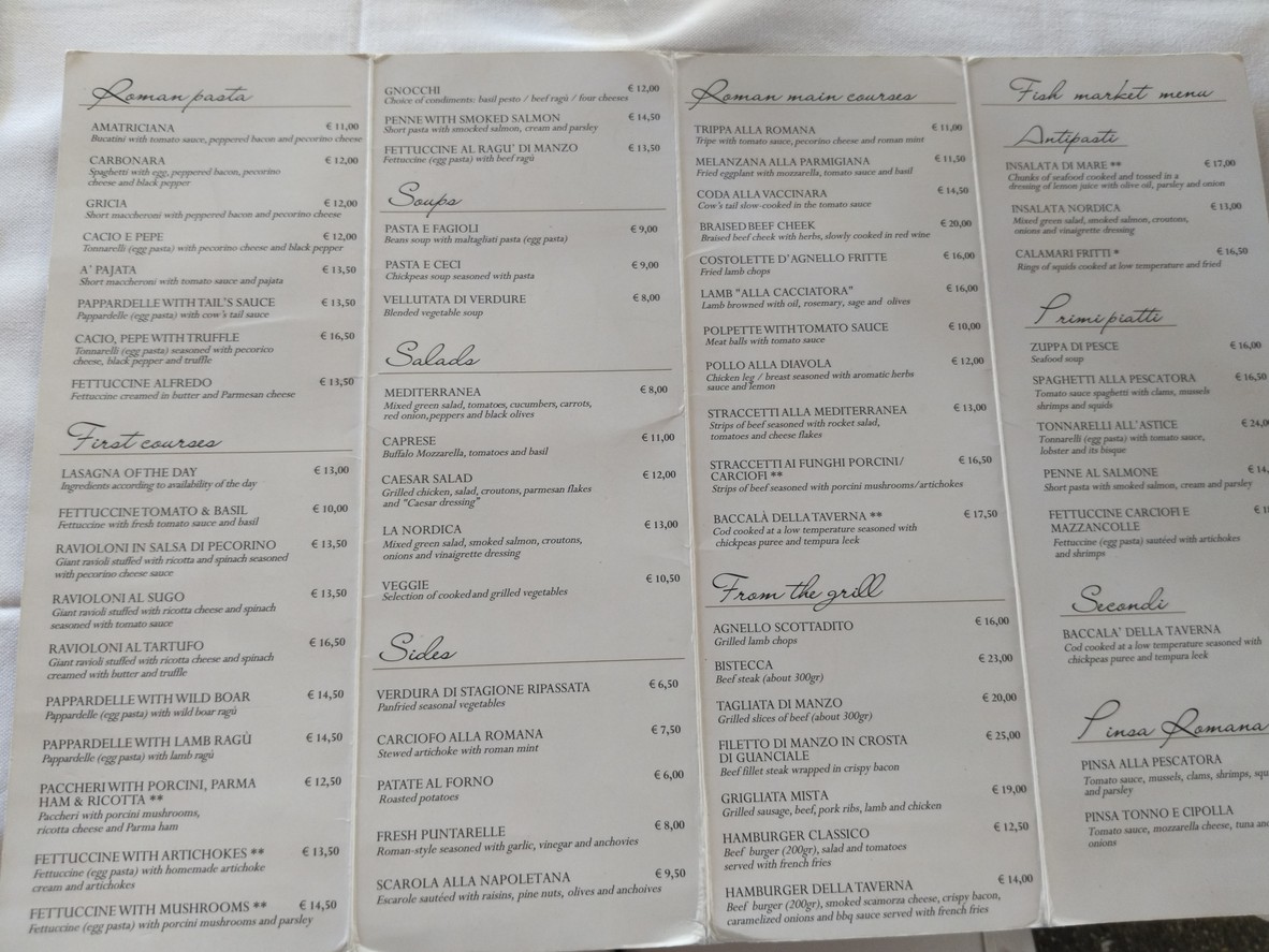 Taverna Lino menu 4