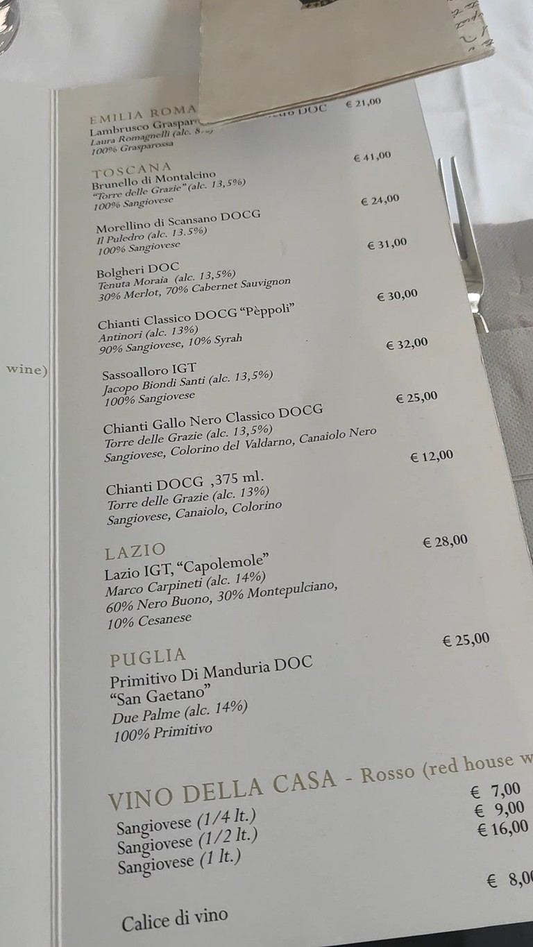 Taverna Lino menu 6