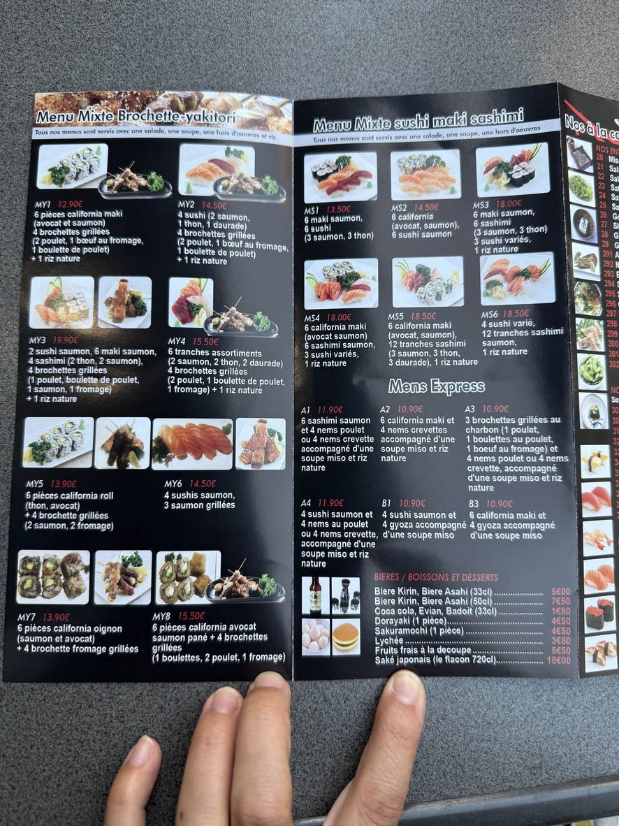 Kyobashi menu 4
