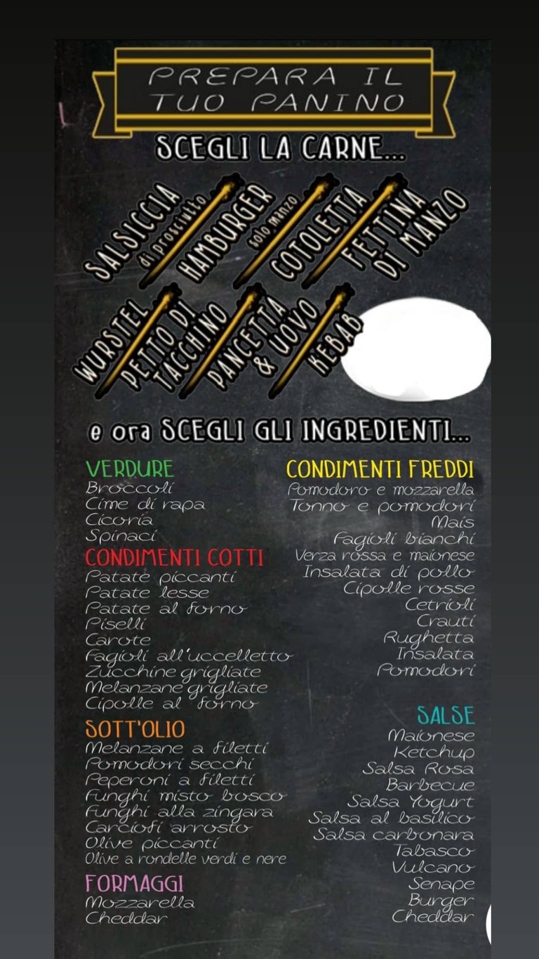 Paninoteca Orfeo - Il Re della Notte menu 1