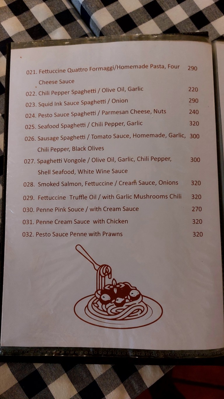 فنيسيا ایتالیان رستوران menu 1