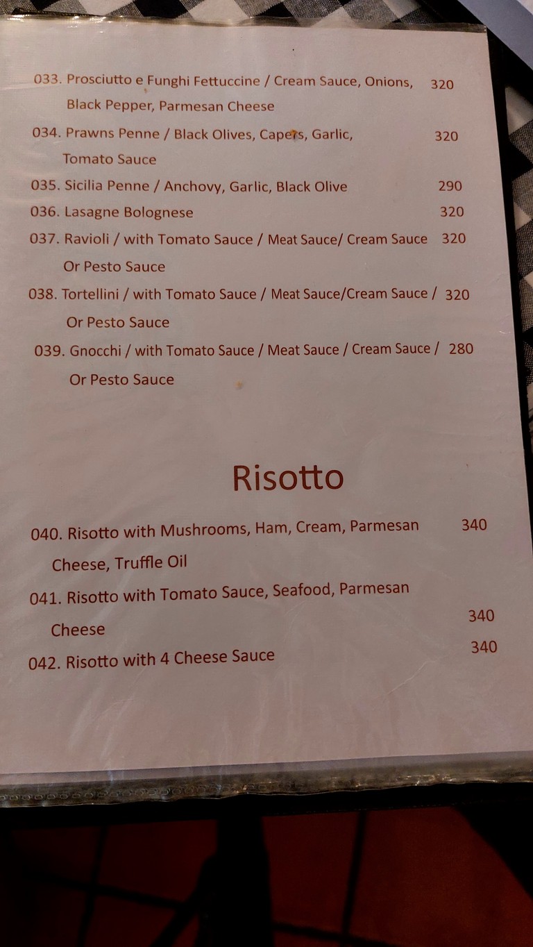 فنيسيا ایتالیان رستوران menu 2