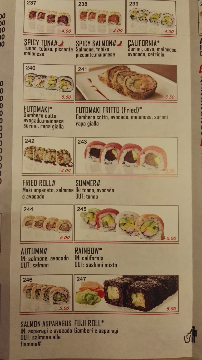 Jinjá Parioli Ristorante Giapponese menu 6