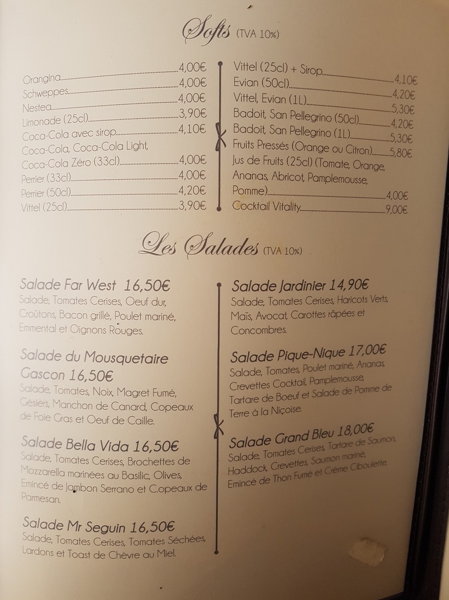 Restaurant Atelier Bey menu 2