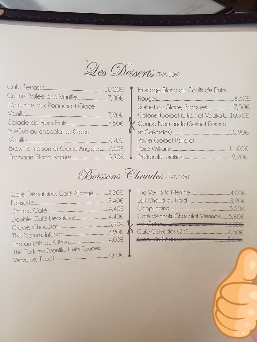 Restaurant Atelier Bey menu 3
