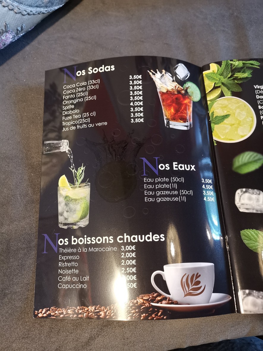 Alcazar menu 2