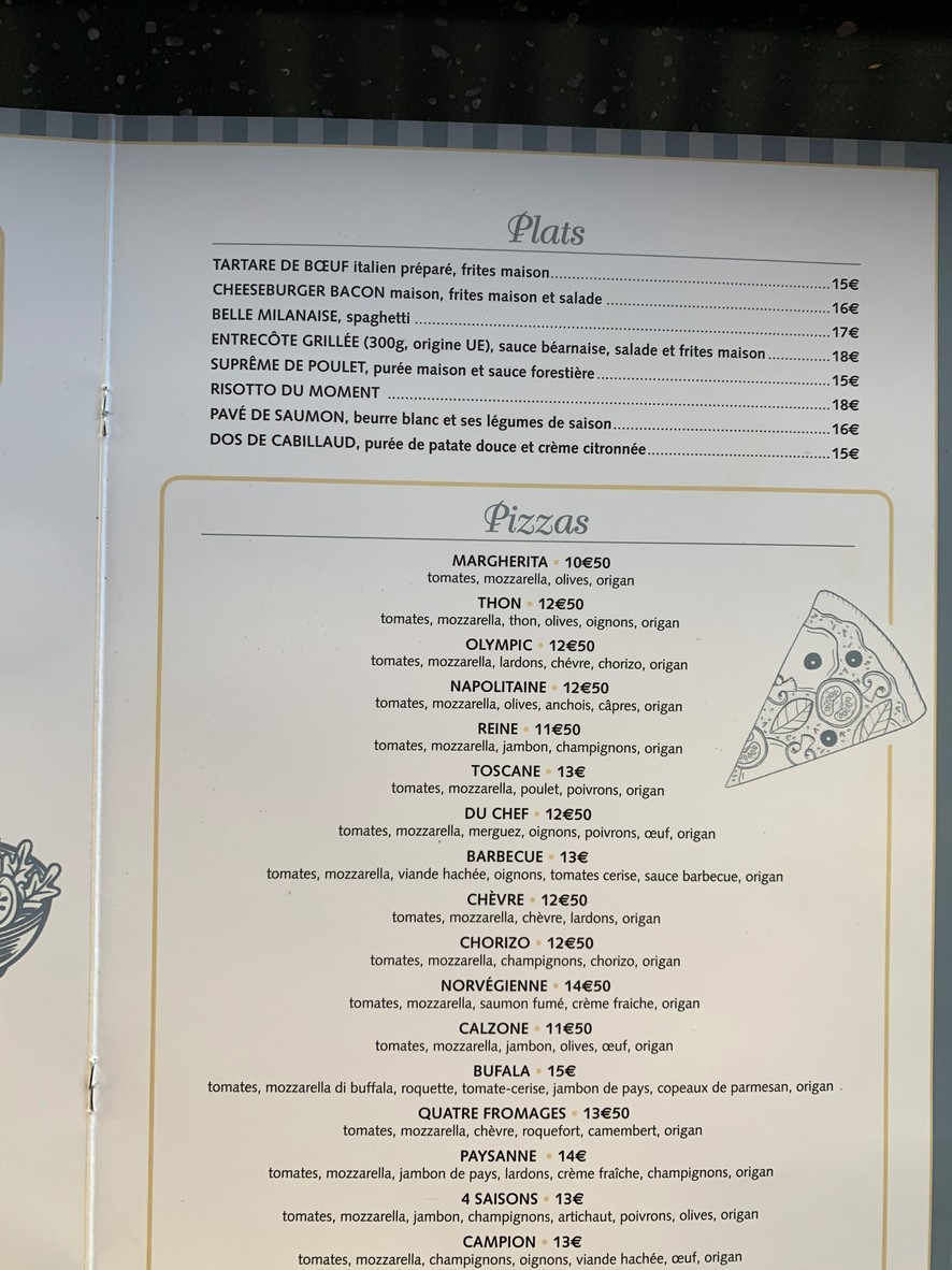 L Olympic menu 2