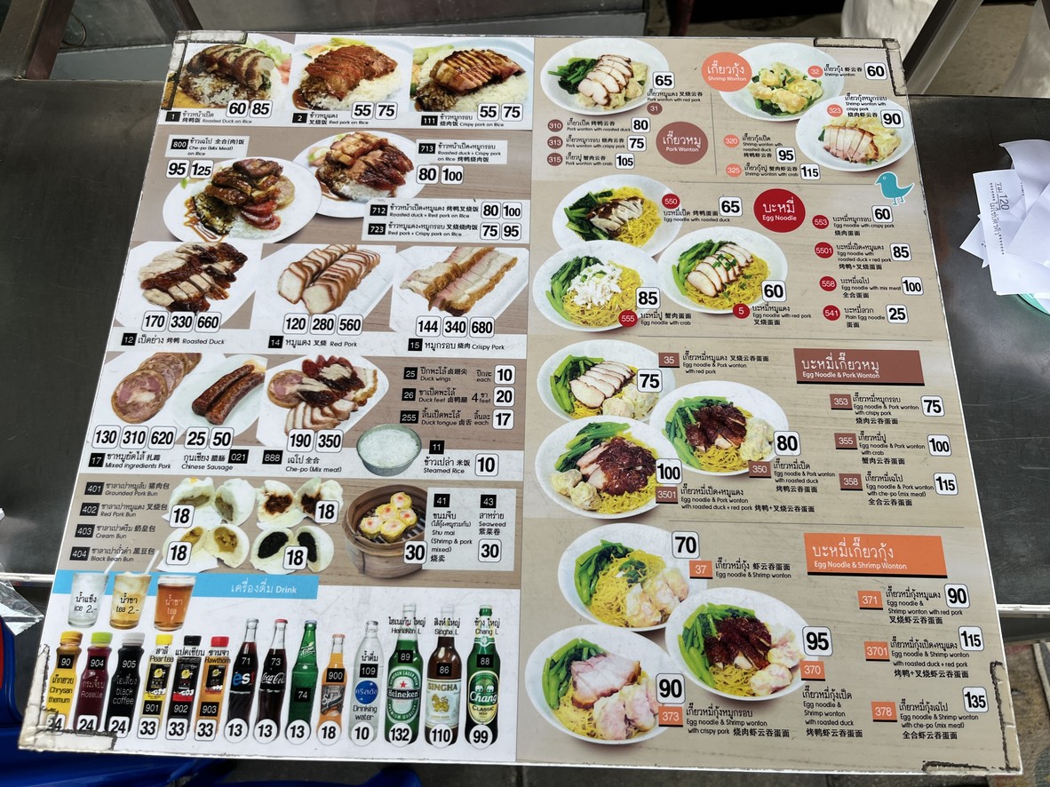 Prajuk (Ped Yang) menu 1