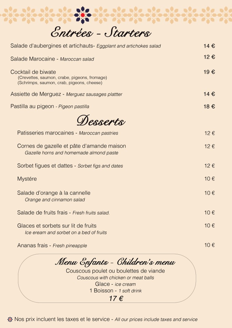 L’Atlas menu 1