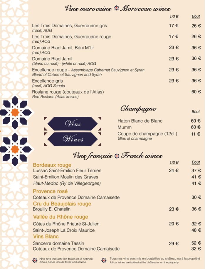 L’Atlas menu 4