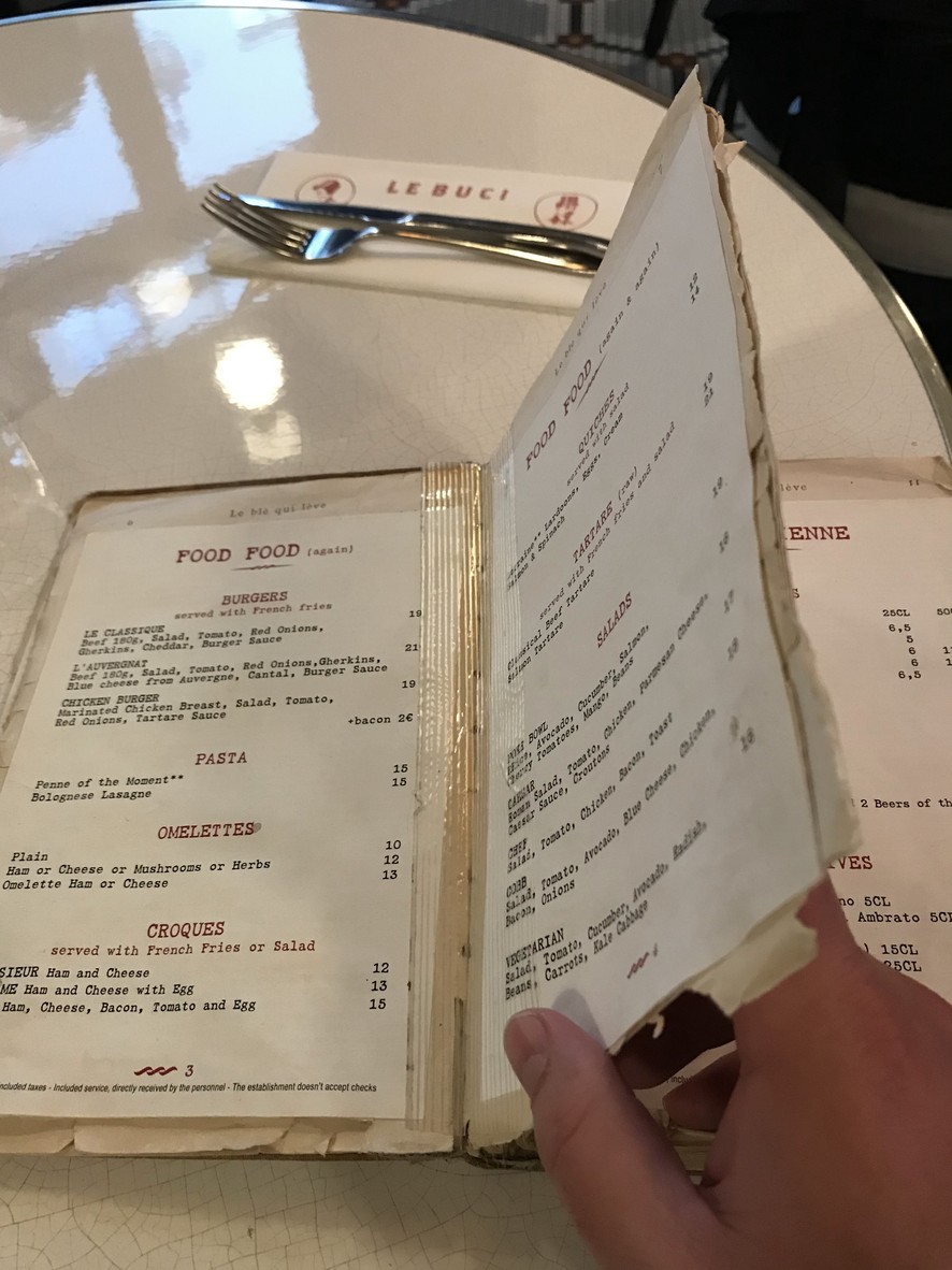 Le Buci menu 2