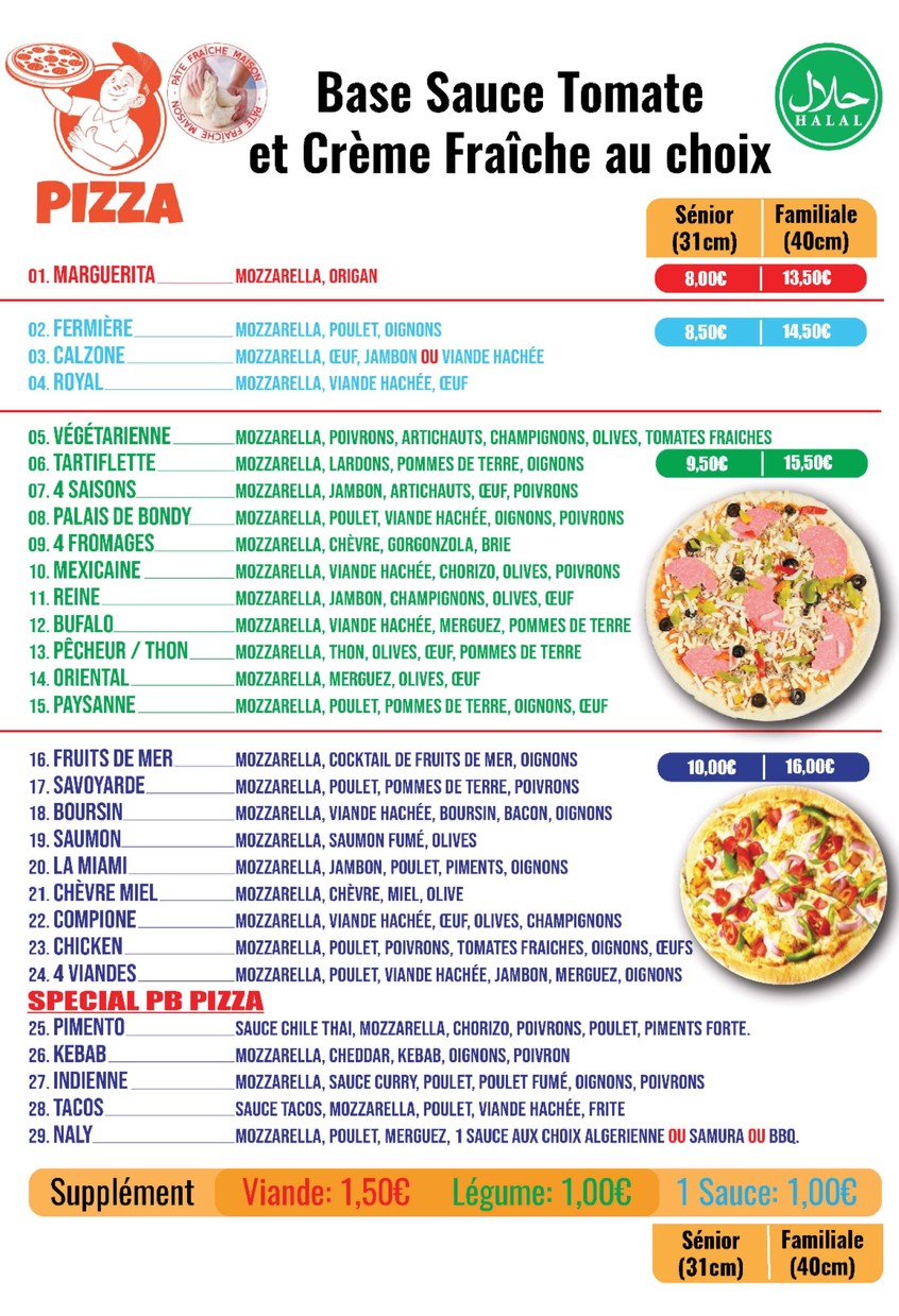 Palais De Bondy menu 2