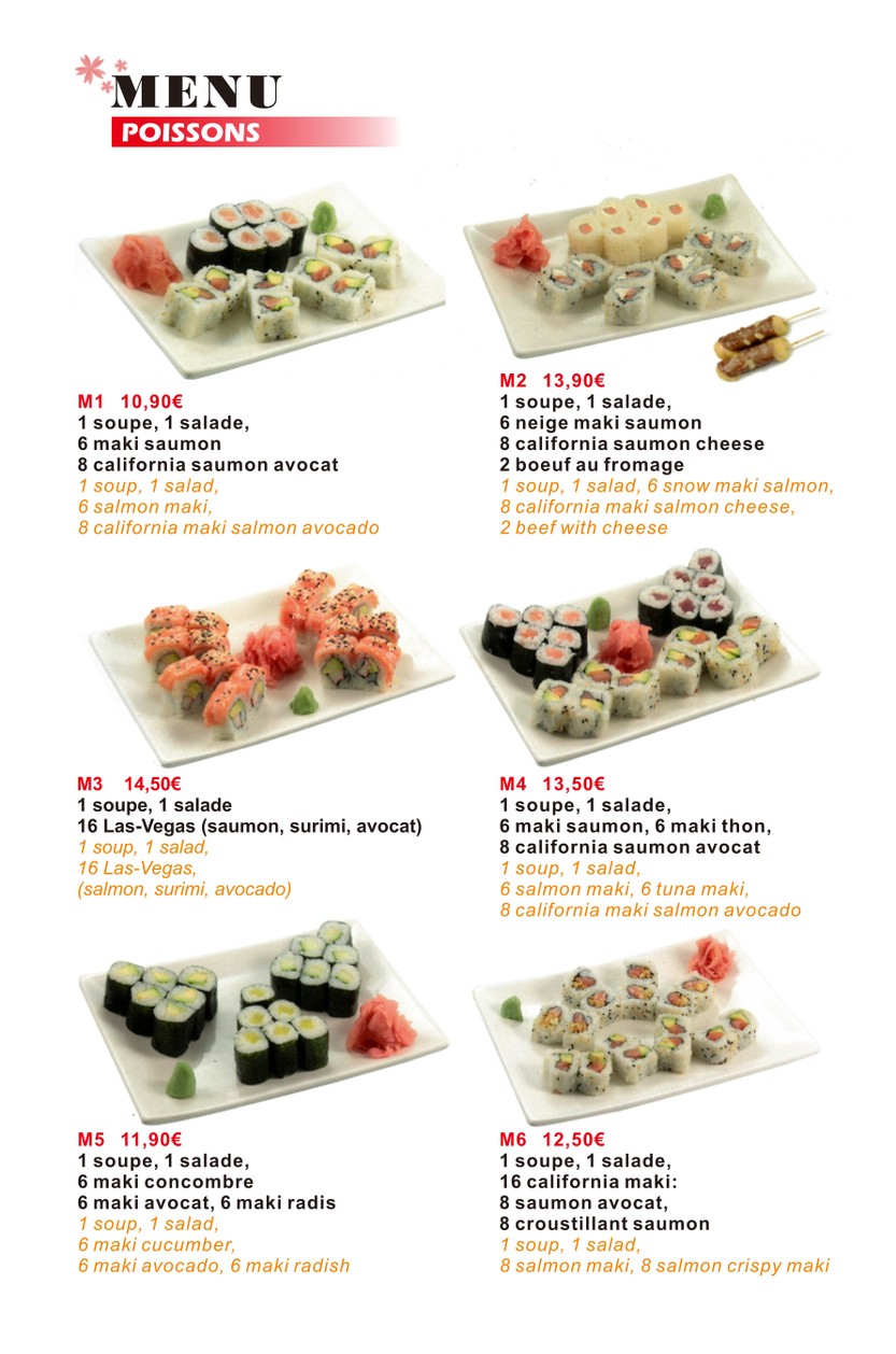Hokkaido menu 1