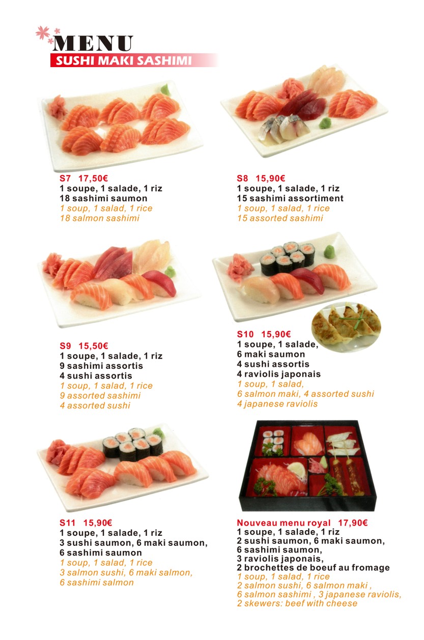 Hokkaido menu 3
