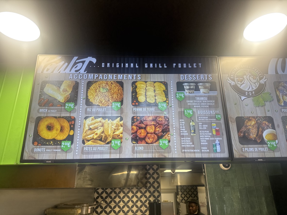 Original Grill Poulet courbevoie menu 3