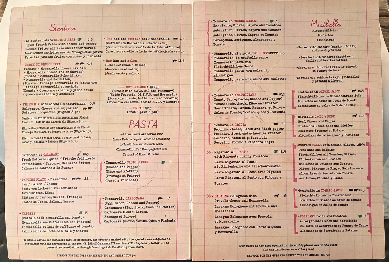 Tonnarello | Paglia menu 1