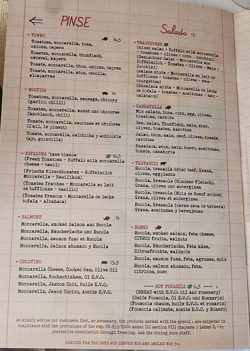 Tonnarello | Paglia menu 2