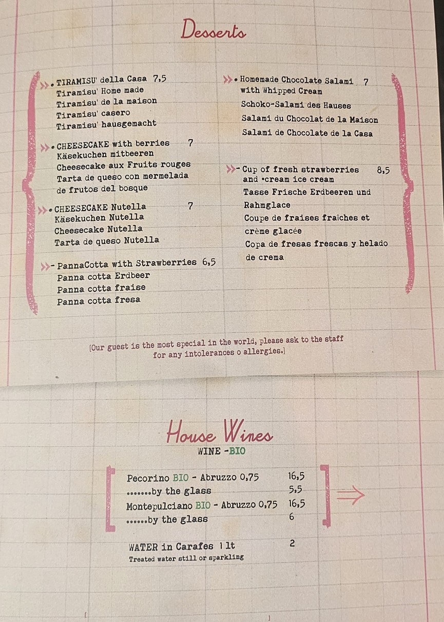 Tonnarello | Paglia menu 5