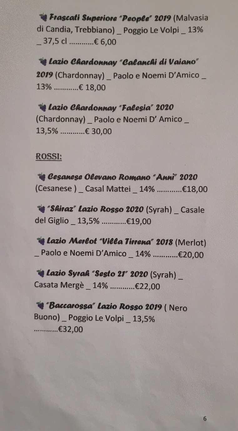 Da Carlone menu 4