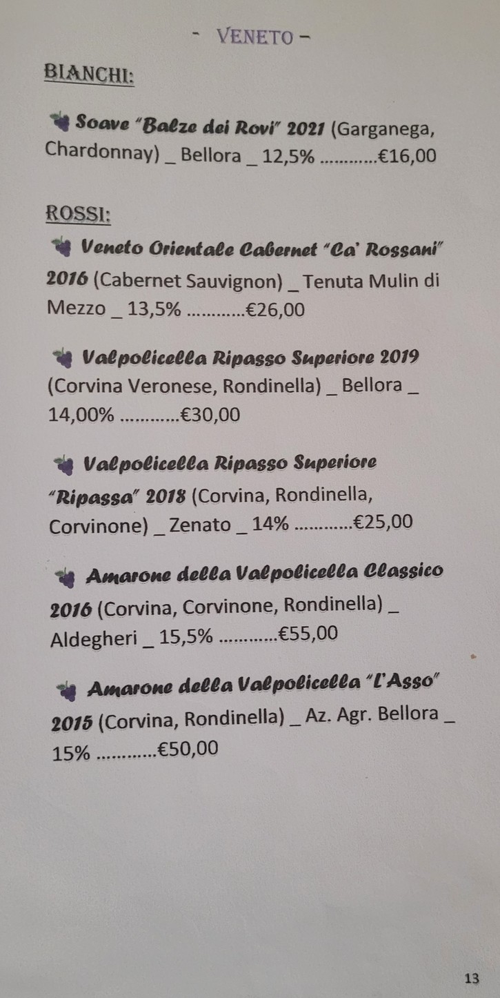 Da Carlone menu 8