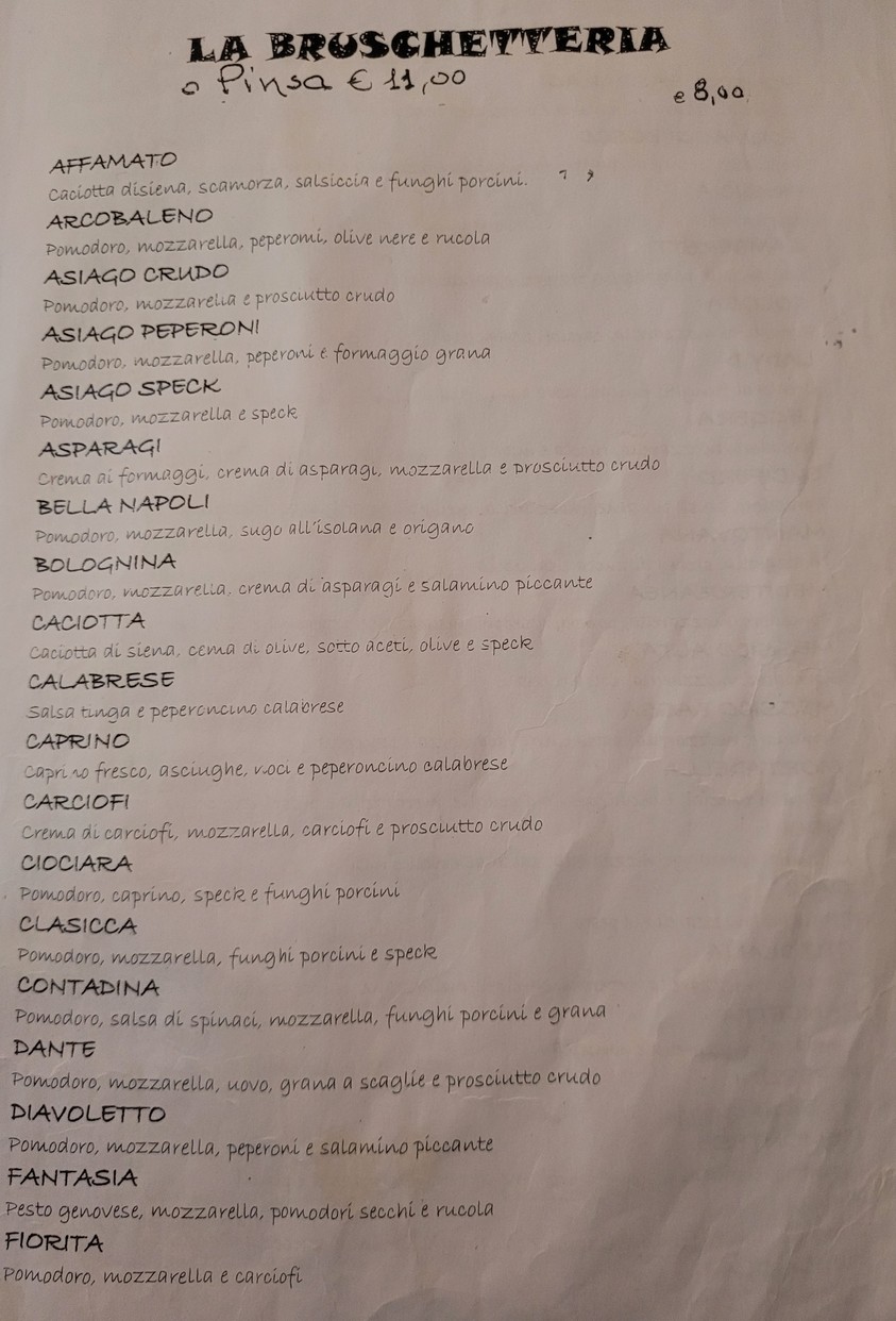 L’Oasi della Birra menu 1