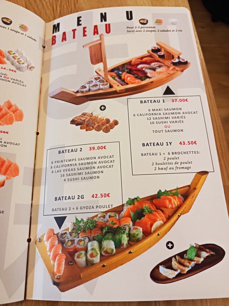 Umami RESTAURANT JAPONAIS menu 3