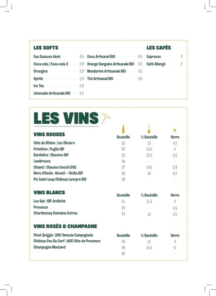 Jimmy 2 fois - Pizzeria Paris 18 menu 4
