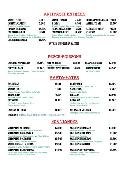 Delice d'Italie - Pizzeria