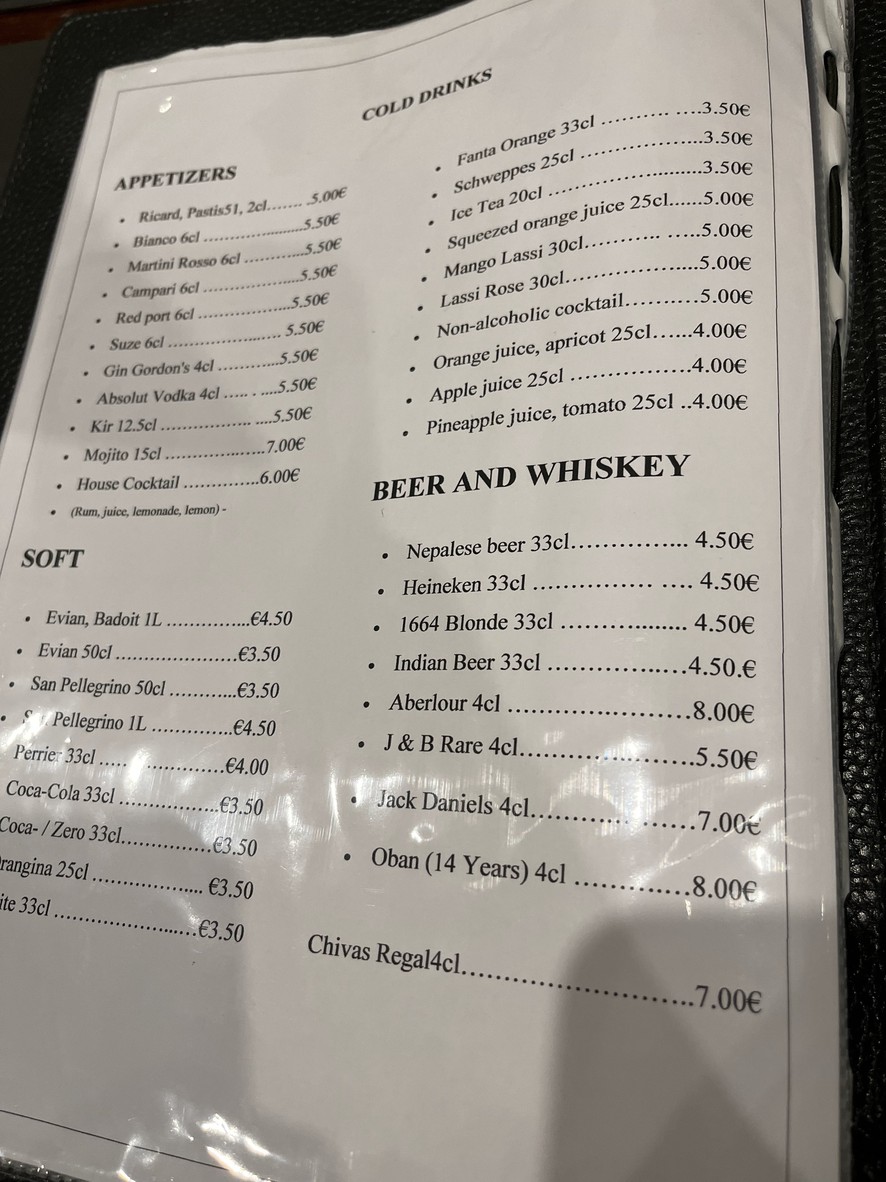 Restaurante Résunga menu 3