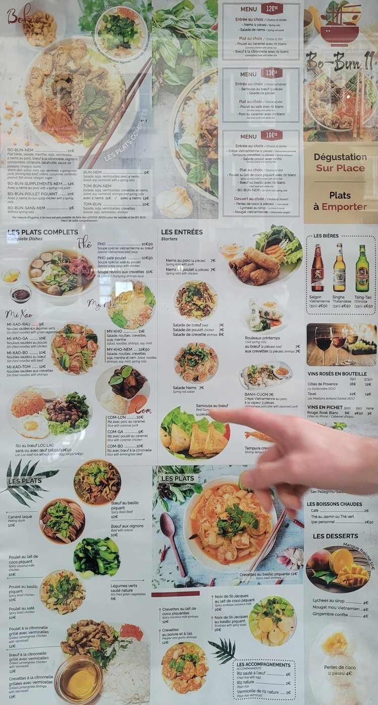 Bo Bun 11 menu 2