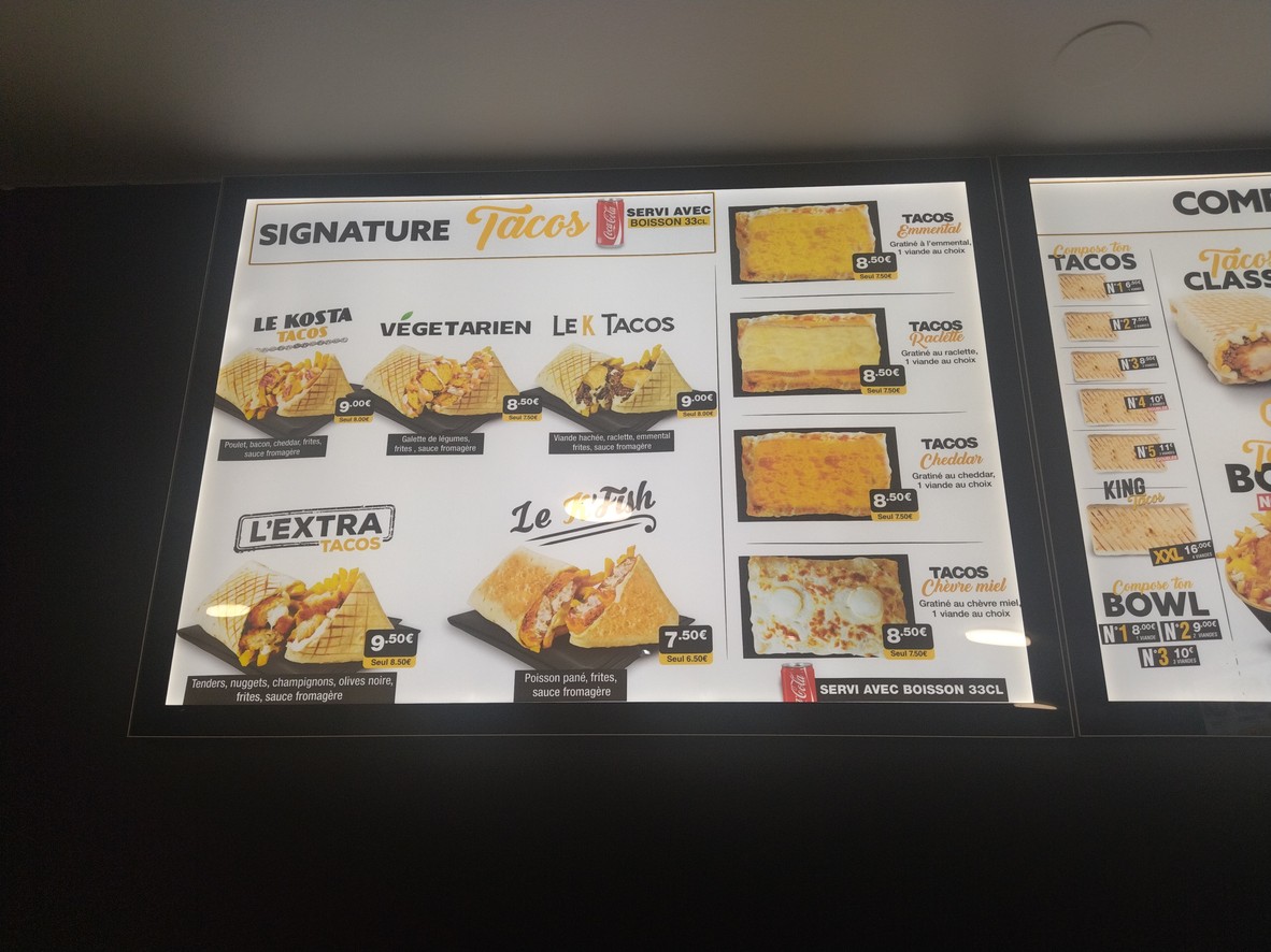 Takos King - Drancy menu 4