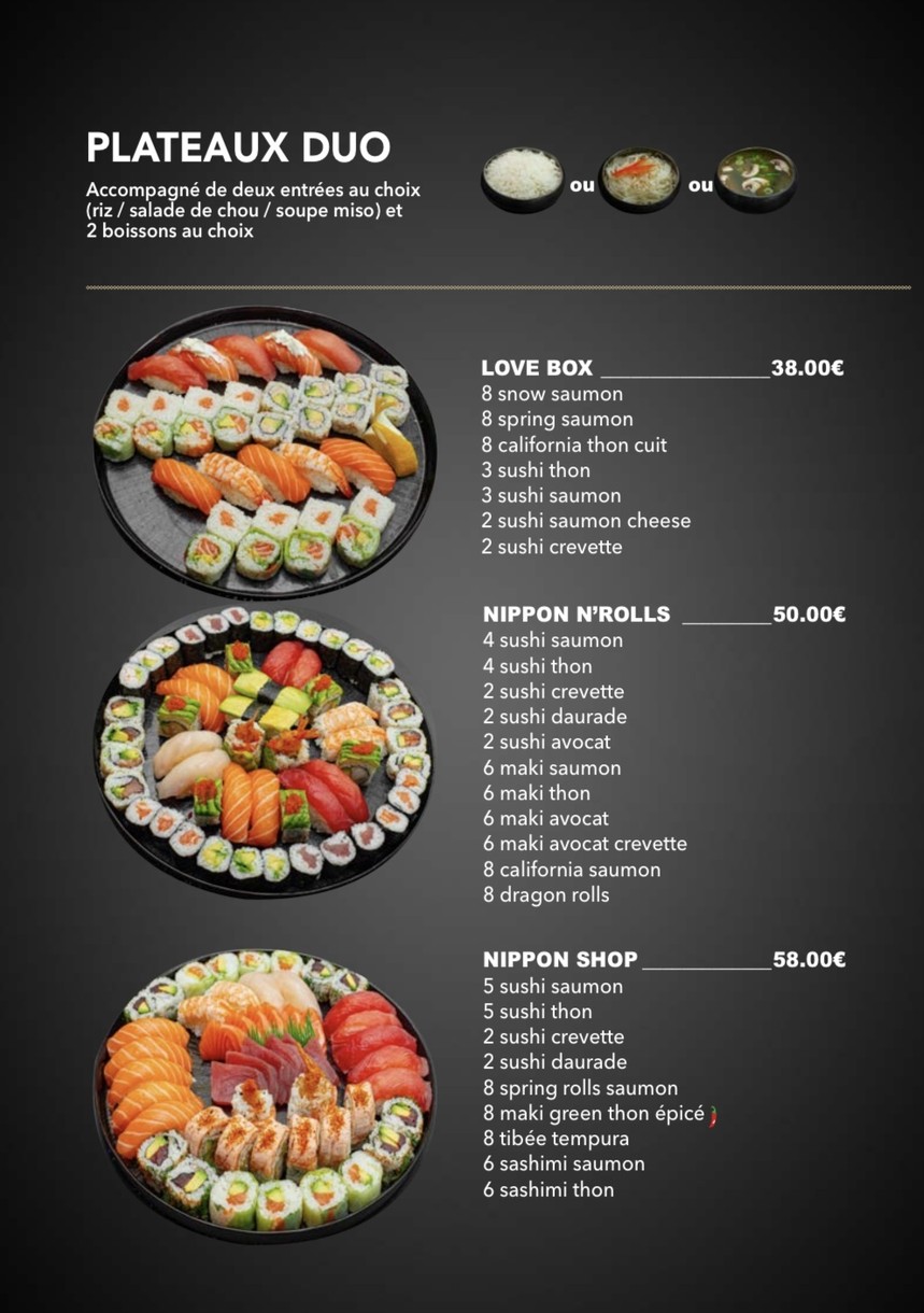 Nippon Shop menu 8