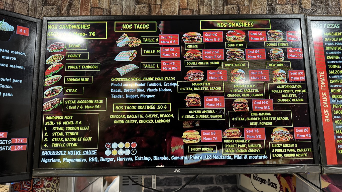 Le 15E Pizza menu 2
