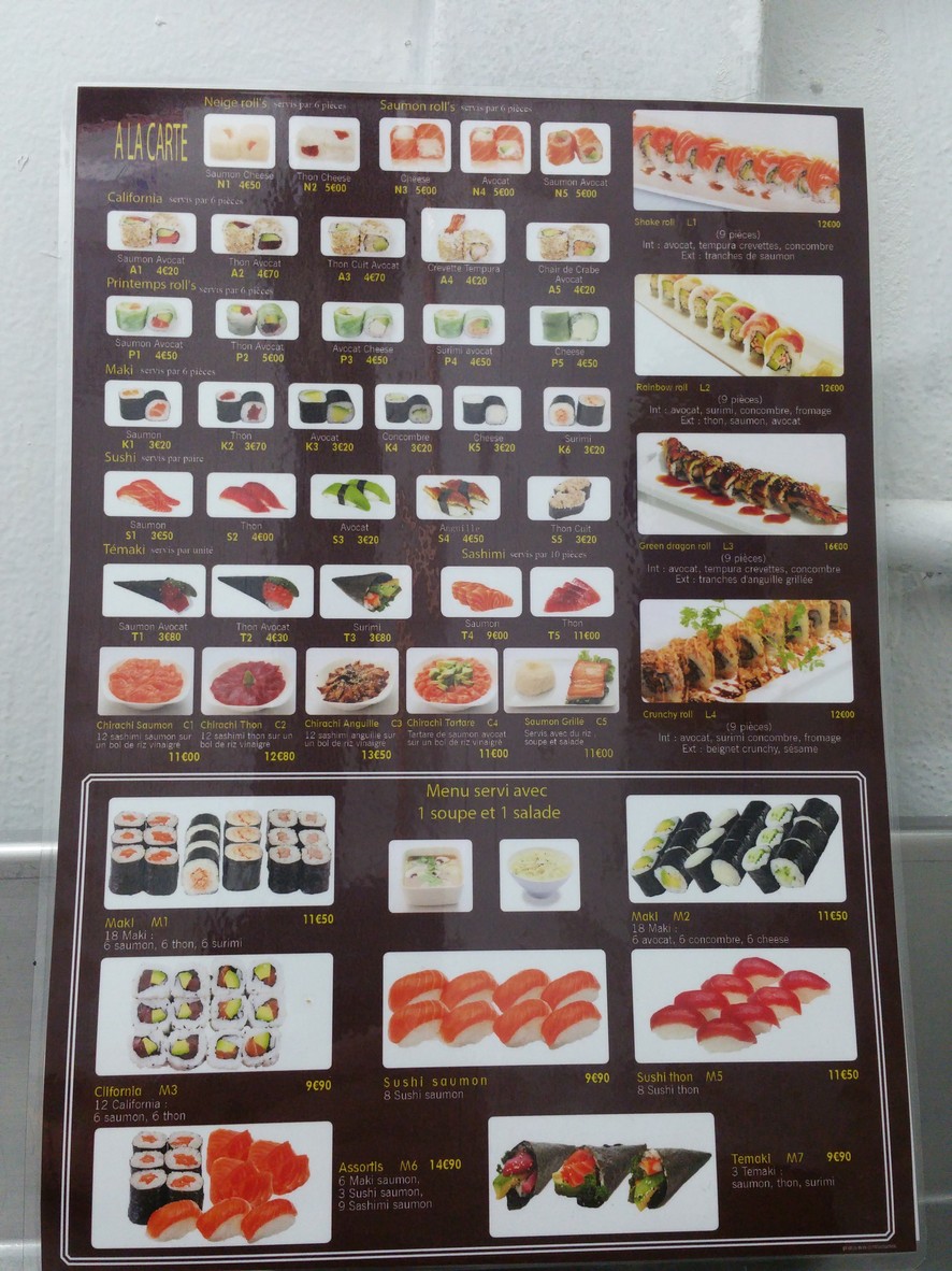 Asie Express menu 3