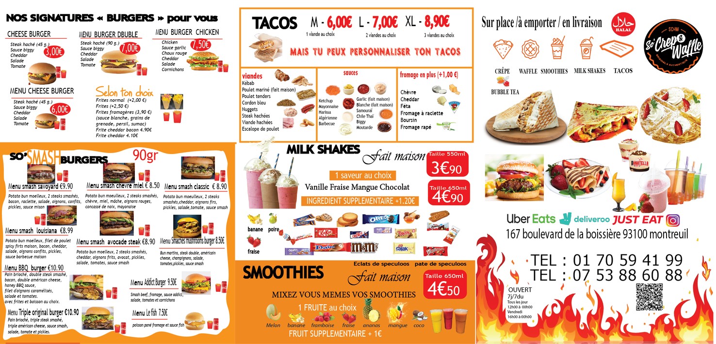 So'crep Waffle menu 1