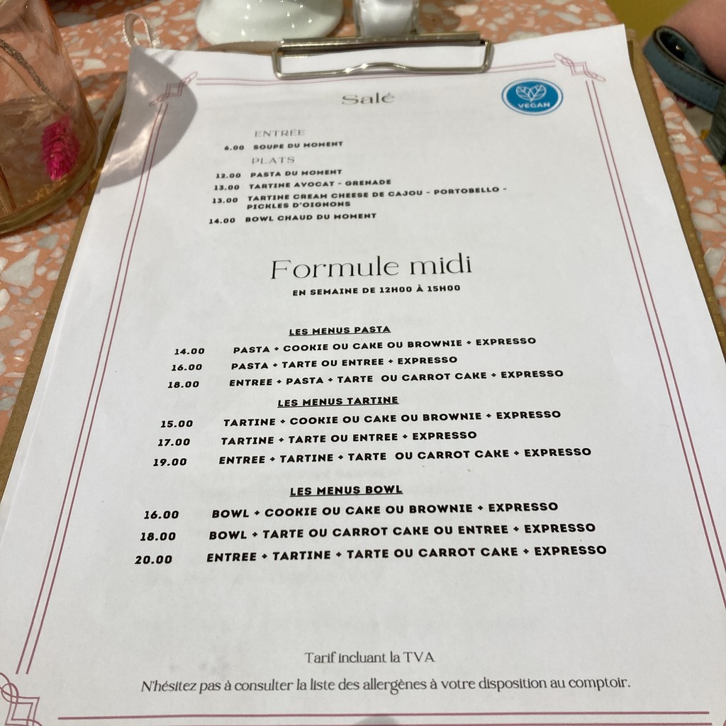 Jo and Nana Cakes menu 1