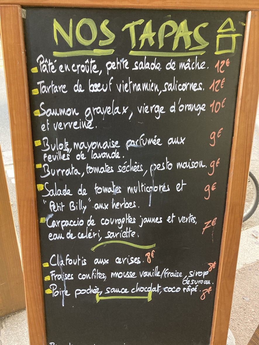 Jaja | Bar à Vin Paris et IDF | Bières artisanales menu 2
