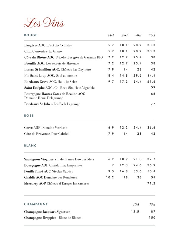 Gustave menu 4