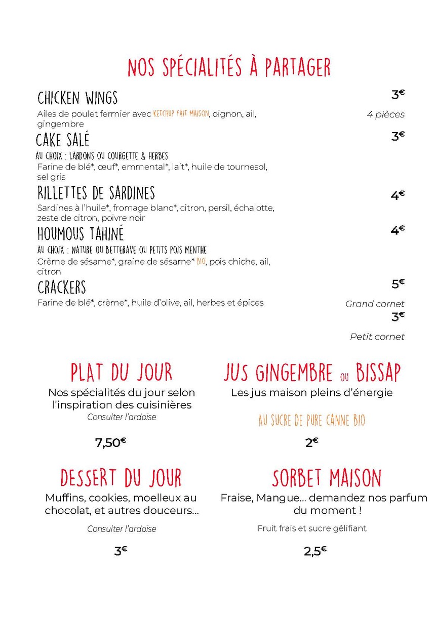 Mam'Ayoka Pajol menu 1